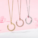 Crystal Nail Necklace for Women