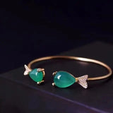 Pisces Jade Chalcedony Bracelet Chinese Costume Accessory