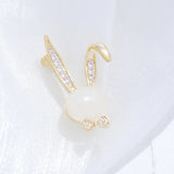Rabbit Female Collar Buckle Jewelry Corsage Anti-Empty Brooch Pin