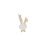 Rabbit Female Collar Buckle Jewelry Corsage Anti-Empty Brooch Pin
