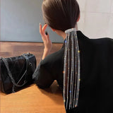Rhinestone Hairpins Tassel Hair Accessories Wedding Jewelry