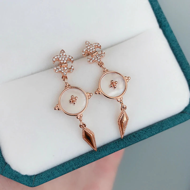 925 Sterling Silver Earrings for Women - Elegant Banquet Gift