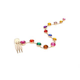 Crystal Hair Comb Ponytail Hair Braid Headdress Tassel Jewelry