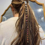 Crystal Hair Comb Ponytail Hair Braid Headdress Tassel Jewelry
