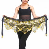 Belly Dance Waist Chain Hip Scarf with Coins - Dancer's Accessories