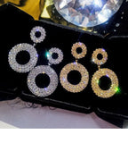 Thai Needle Crystal Austrian Women Rhinestone Earrings