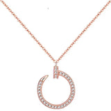 Full Rhinestones Nail Pendant Tool Jewelry
