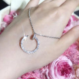 Full Rhinestones Nail Pendant Tool Jewelry