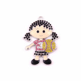 Softball Girl Rhinestone Pendant DIY Jewelry Set