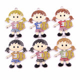 Softball Girl Rhinestone Pendant DIY Jewelry Set