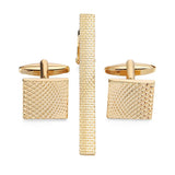 Men's Metal Necktie Tie Bar Clasp Clip Cufflinks Set Gift Stainless Steel