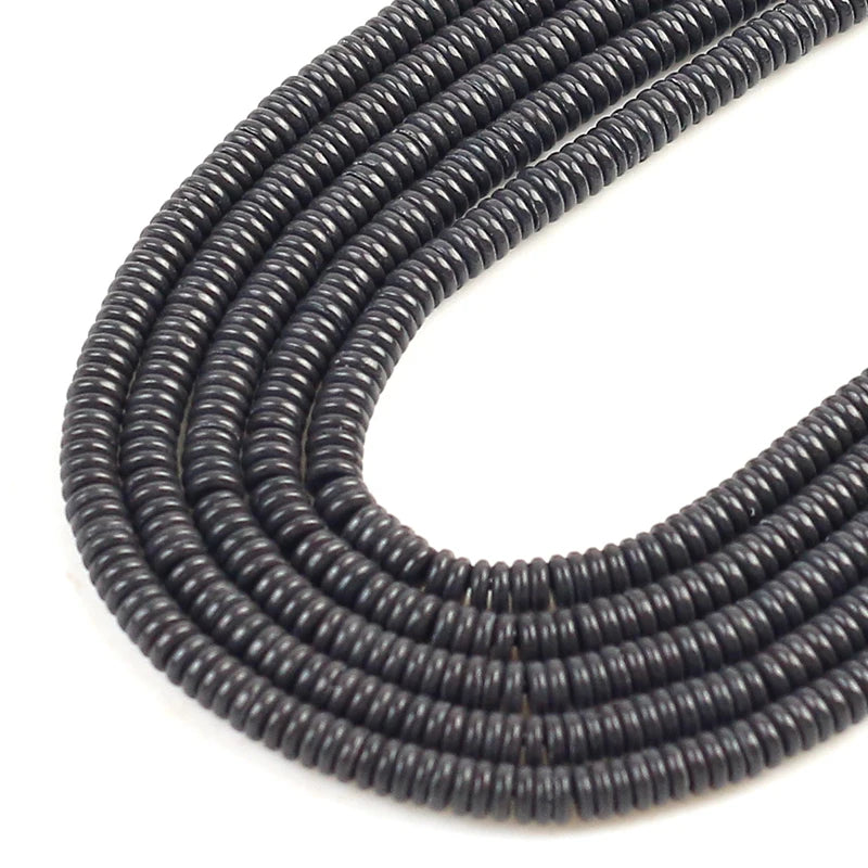 Natural Oval Cylindrical Spacer Beads for DIY Charms Bracelet 1*4mm