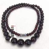 Tiger Eye Crystal Garnet Tower Necklace