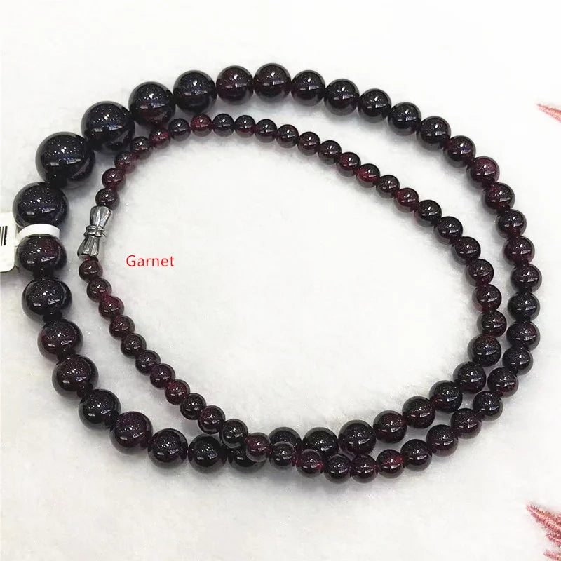 Tiger Eye Crystal Garnet Tower Necklace