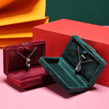 Suede Ring Necklace Box Jewelry Iron Box Hand Accompany Gift Packaging Small Box