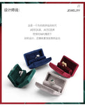 Suede Ring Necklace Box Jewelry Iron Box Hand Accompany Gift Packaging Small Box