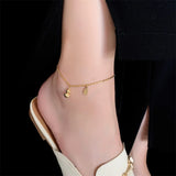 18k Plated Lucky Gourd Anklet for Women