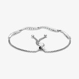 Summer Wavy Slider Bracelets 925 Sterling silver Clip Closure Jewelry Gift