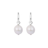 Baroque Pearl Hoop Earrings Freshwater Cultured 925 Silver Summer Collection