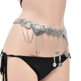 Ethnic Style Waist Multi-layer Chain Coin Pendant Jewelry