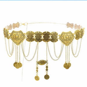 Ethnic Style Waist Multi-layer Chain Coin Pendant Jewelry