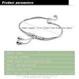 925 Silver Anklet Women Bell Bracelet Beach Accessories