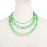Summer Pearl Rubber Collar Necklace Gothic Accessories