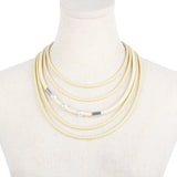 Summer Pearl Rubber Collar Necklace Gothic Accessories