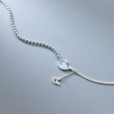 925 Silver Whale Anklet for Feet in Korea Leg Chain Beach Accessory