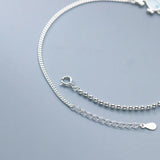 925 Silver Whale Anklet for Feet in Korea Leg Chain Beach Accessory