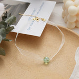 Summer Beaded Flower Green Lace Choker Necklace