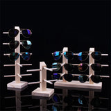 Wooden Glasses Display Stand Rack Many Sizes Options