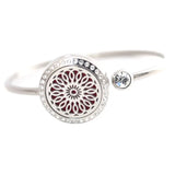 Sunflower Aromatherapy Locket Bangle Bracelet 25mm