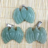 Mixed Natural Opal Stone Bat Pendants Charms for Jewelry Making