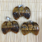 Mixed Natural Opal Stone Bat Pendants Charms for Jewelry Making