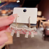 Fairy Earrings High-end Light Small Earrings Bow Exaggerated Earrings