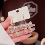 Fairy Earrings High-end Light Small Earrings Bow Exaggerated Earrings
