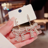 Fairy Earrings High-end Light Small Earrings Bow Exaggerated Earrings