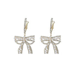 Fairy Earrings High-end Light Small Earrings Bow Exaggerated Earrings