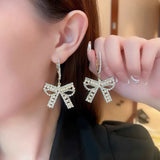 Fairy Earrings High-end Light Small Earrings Bow Exaggerated Earrings