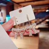 Fairy Earrings High-end Light Small Earrings Bow Exaggerated Earrings
