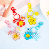 Acrylic Flower Keychain Bag Jewelry Charms Gift For Guest