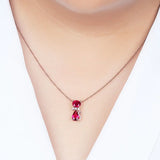 Cat Style Gem Treasure Necklace Women Jewelry