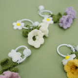 Wool Woven Lily of The Valley Key Chain Backpack Bag Pendant Hand Hook