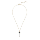 Evil Eye Rose Crystal Necklace for Women