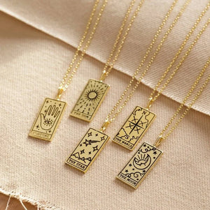 Tarot Titanium Steel Pendant Necklace Couple