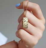 Tarot Titanium Steel Pendant Necklace Couple