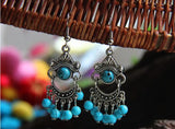 Tibetan Tassel Earrings - Ornamental Tibet Jewelry