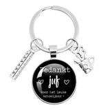 Teacher Thank You Keychain Ruler & Pen Holder Accessory