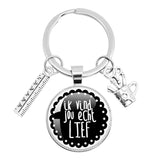Teacher Thank You Keychain Ruler & Pen Holder Accessory